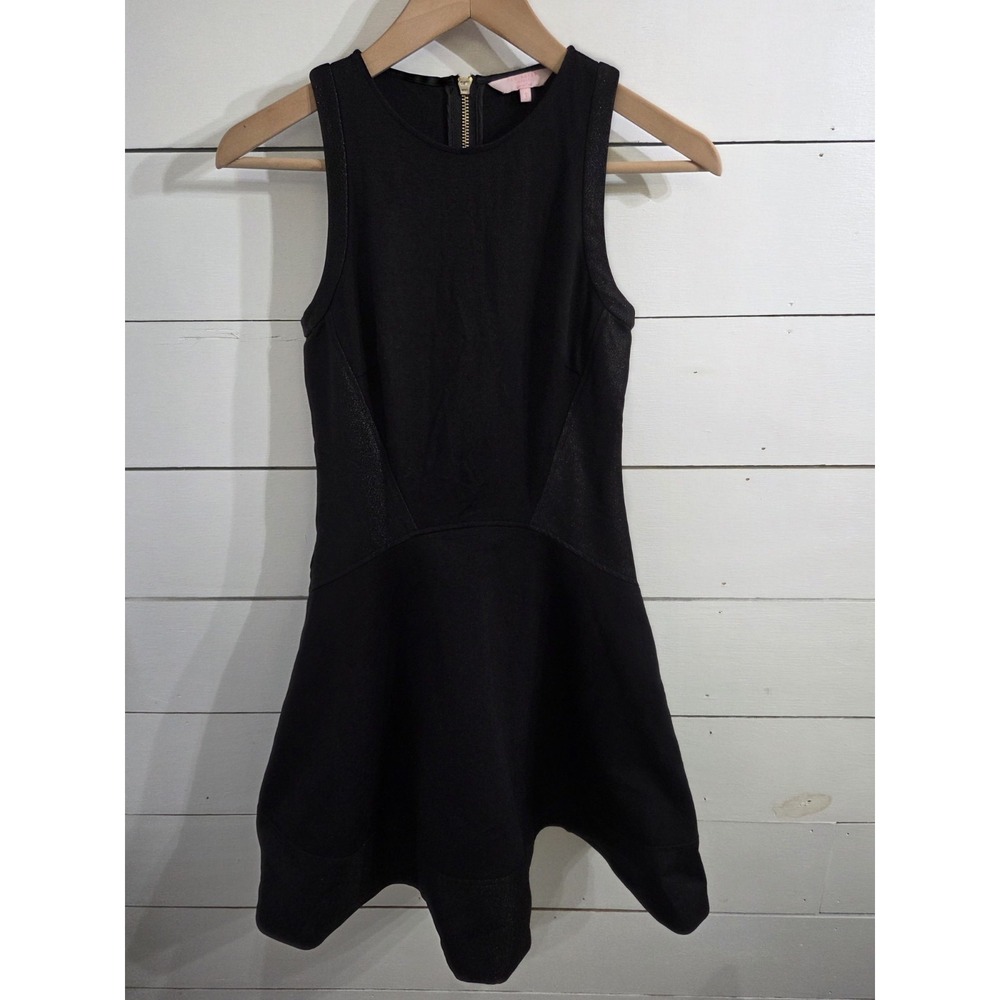 Ted Baker London Black Jimena Fit & Flare Dress Black Metallic size 1 (XS)